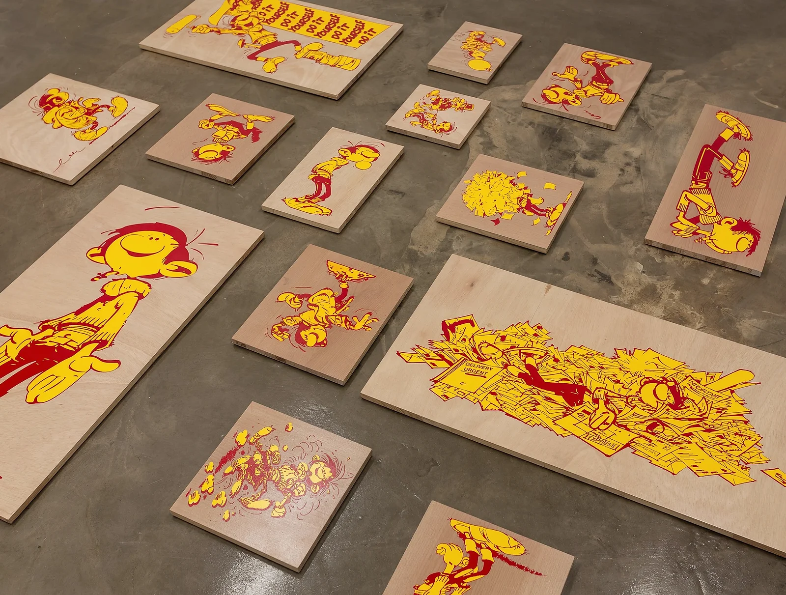 gaston-lagaffe-paintings-at-ballostar-mo